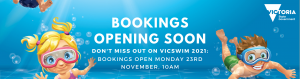 VICSWIM Bookings open on Monday November 23, 10am